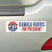 Kamala Harris Präsident 2024 Foto Retro Autoaufkleber (Auf Auto)