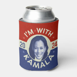 Kamala Harris Präsident 2024 Foto Retro Dosenkühler