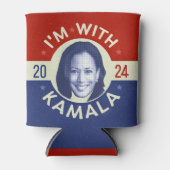 Kamala Harris Präsident 2024 Foto Retro Dosenkühler (Vorderseite)