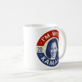Kamala Harris Präsident 2024 Foto Retro Kaffeetasse (VorderseiteRechts)