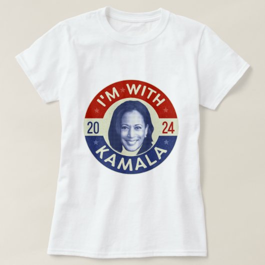 Kamala Harris Präsident 2024 Foto Retro T-Shirt (Design vorne)