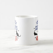 Kamala Harris Präsident 2024 Kinderlose Cat Ladys Kaffeetasse (Mittel)