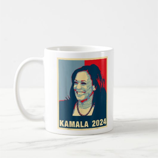 Kamala Harris Präsident 2024 Vizepräsident Kaffeetasse (Links)