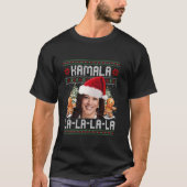 Kamala Harris Präsident 2024 Weihnachts-Comma La U T-Shirt (Vorderseite)