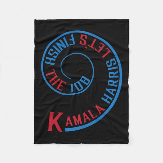 Kamala Harris: Präsident bereit für die Zukunft P Fleecedecke (Vorderseite)