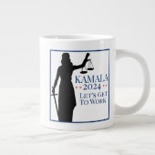 Kamala Harris Präsident Berufung 2024 Jumbo-Tasse (Rechts)