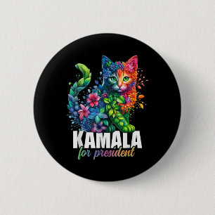 Kamala Harris, Präsident der Niedlichen Katze, Flo Button