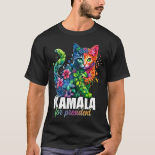 Kamala Harris, Präsident der Niedlichen Katze, Flo T-Shirt