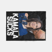 Kamala Harris Präsident Wahl 2024 Trump Hallow Fleecedecke (Vorderseite (Horizontal))