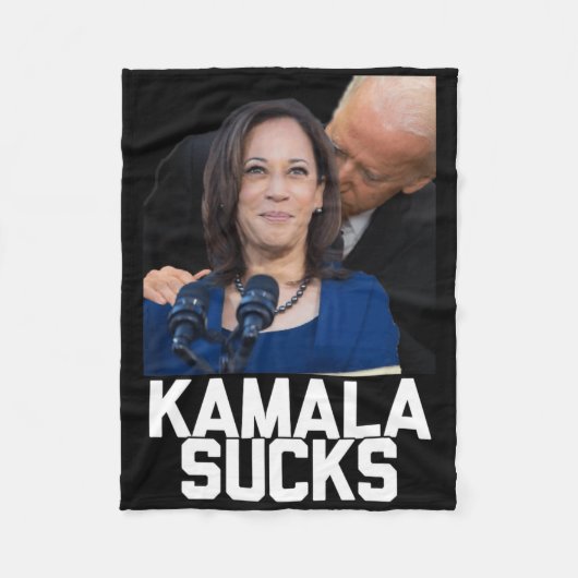 Kamala Harris Präsident Wahl 2024 Trump Hallow Fleecedecke (Vorderseite)