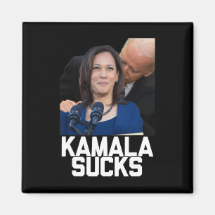 Kamala Harris Präsident Wahl 2024 Trump Hallow Magnet