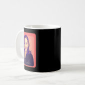 Kamala Harris Präsidentin Pop Art Portrait Kaffeetasse (Vorderseite Links)