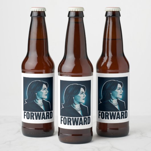 Kamala Harris - Präsidentschaftswahl 2024 Bierflaschenetikett (Flaschen)