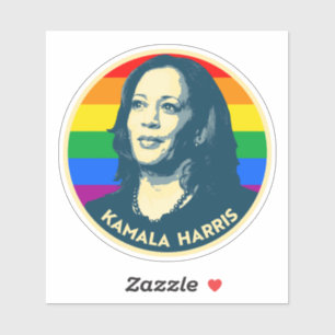 KAMALA HARRIS PRIDE ABZEICHEN AUFKLEBER