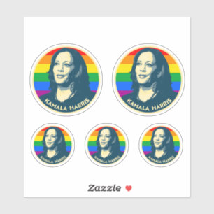 KAMALA HARRIS PRIDE ABZEICHEN AUFKLEBER