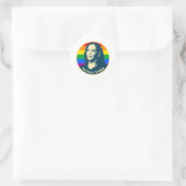 KAMALA HARRIS PRIDE ABZEICHEN RUNDER AUFKLEBER (Tasche)