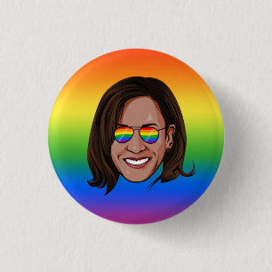 Kamala Harris Pride Holiday Button