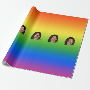 Kamala Harris Pride Holiday Geschenkpapier