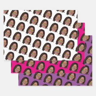 Kamala Harris Pride Holiday Geschenkpapier Set