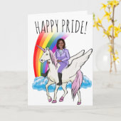 Kamala Harris Pride Karte (Gelbe Blume)