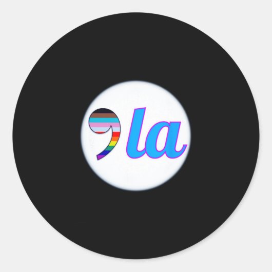 Kamala Harris Pride Runder Aufkleber (Vorderseite)