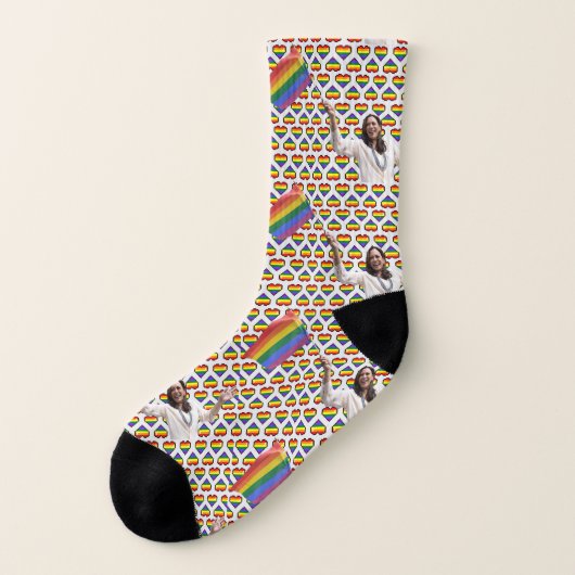 Kamala Harris Pride Socken (Links - Außen)