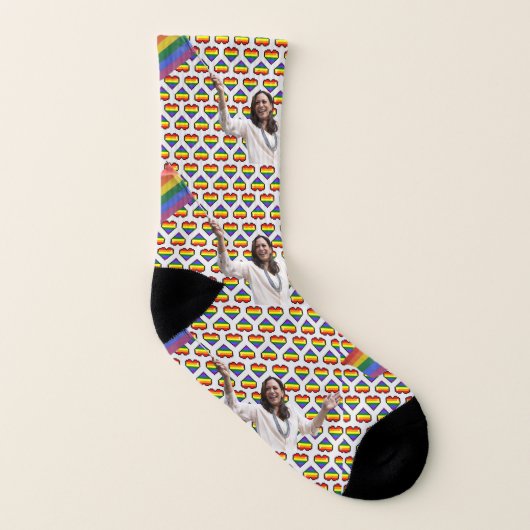 Kamala Harris Pride Socken (Rechts - Außen)