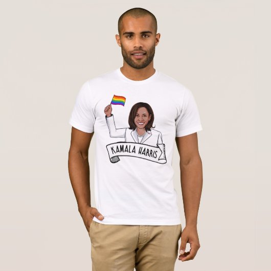 Kamala Harris Pride T-Shirt (Vorne ganz)