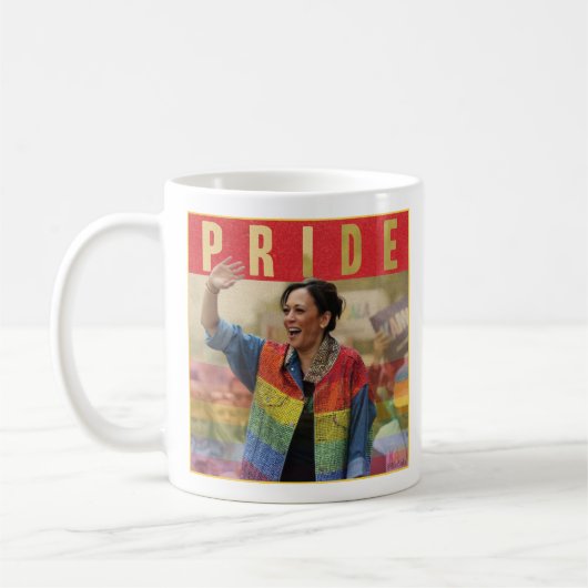 Kamala Harris PRIDE Tasse (Links)