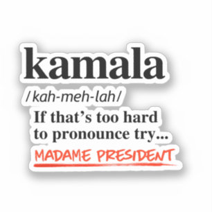 Kamala Harris - Probieren Sie den Präsidenten von Aufkleber
