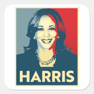 Kamala Harris Quadratischer Aufkleber