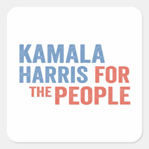 Kamala Harris Quadratischer Aufkleber