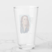 Kamala Harris & Quote Glas (Rückseite)