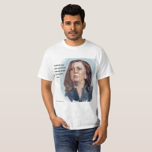 Kamala Harris & Quote T-Shirt (Vorne ganz)