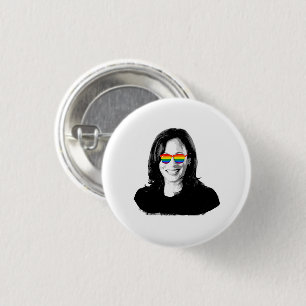 Kamala Harris Rainbow Sunglasses Button