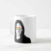 Kamala Harris Rainbow Sunglasses Kaffeemaschine Ta Kaffeetasse (Vorderseite Links)