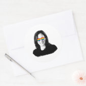 Kamala Harris Rainbow Sunglasses Runder Aufkleber (Umschlag)