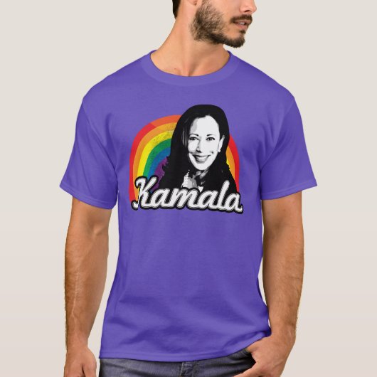 Kamala Harris Rainbow T-Shirt (Vorderseite)