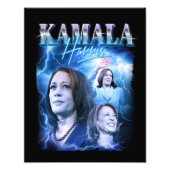 Kamala Harris Retro 90er Stil Fotodruck (Vorne)