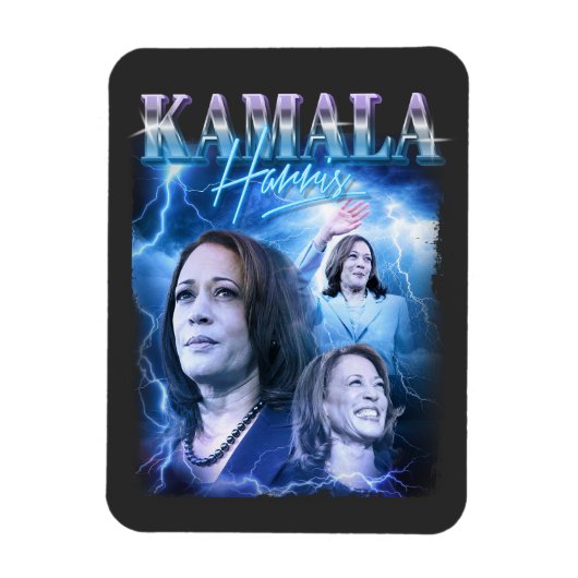 Kamala Harris Retro 90er Stil Magnet (Vertikal)