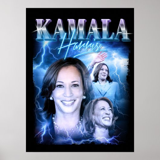 Kamala Harris Retro 90er Stil Poster (Vorne)