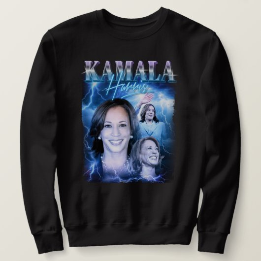Kamala Harris Retro 90er Stil Sweatshirt (Design vorne)