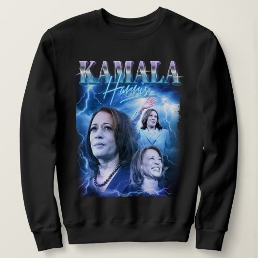 Kamala Harris Retro 90er Stil Sweatshirt (Design vorne)