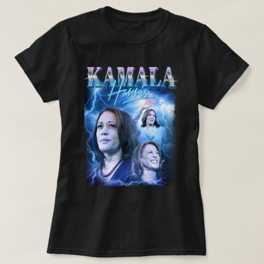 Kamala Harris Retro 90er Stil T-Shirt (Design vorne)