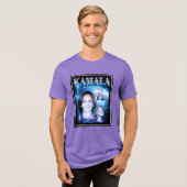 Kamala Harris Retro 90er Stil Tri-Blend Shirt (Vorderseite voll)