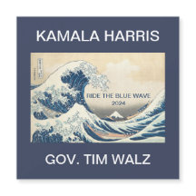 KAMALA HARRIS RIDE THE BLAUE WAVE 2024