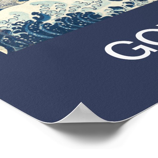 KAMALA HARRIS RIDE THE BLAUE WAVE 2024 POSTER (Ecke)