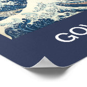 KAMALA HARRIS RIDE THE BLAUE WAVE 2024 POSTER (Ecke)