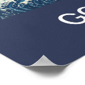 KAMALA HARRIS RIDE THE BLAUE WAVE 2024 POSTER (Ecke)