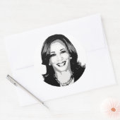 Kamala Harris Runder Aufkleber (Umschlag)